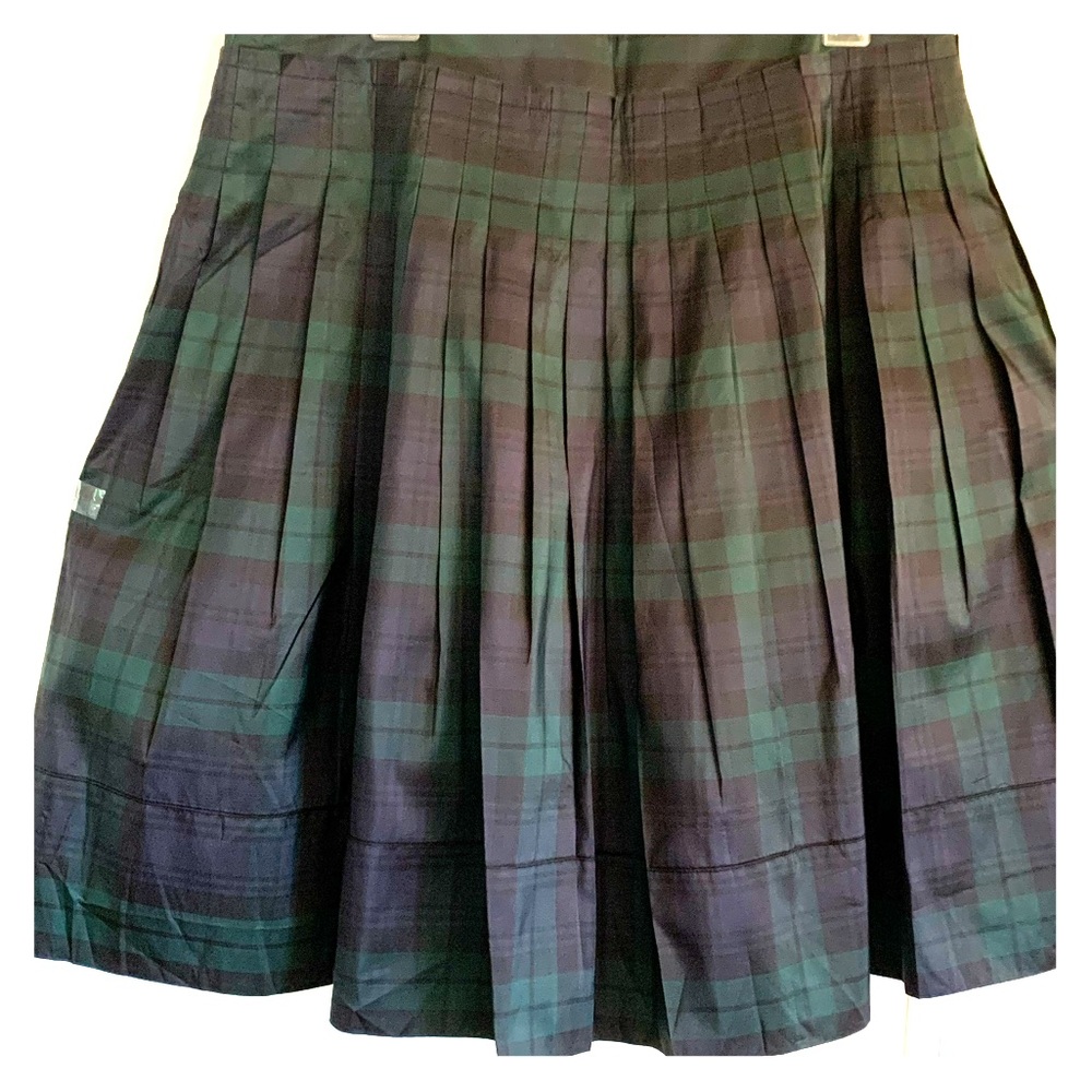 Talbots Silk Plaid Full Circle  Skirt